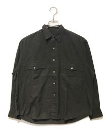 Porter Classic（ポータークラシック）の古着「ワイドシャツ」｜ブラック