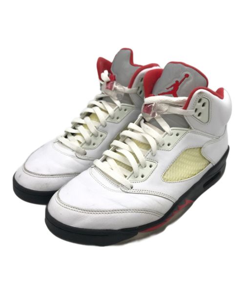 NIKE（ナイキ）NIKE (ナイキ) Air Jordan 5 Retro レッド×ホワイト サイズ:28cmの古着・服飾アイテム