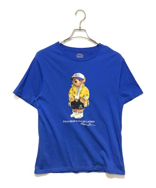 POLO RALPH LAUREN（ポロ・ラルフローレン）POLO RALPH LAUREN (ポロ・ラルフローレン) ポロベアープリントＴシャツ ブルー サイズ:XLの古着・服飾アイテム