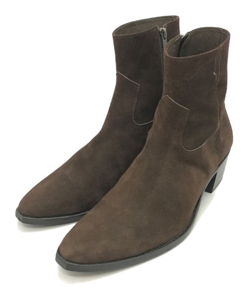 LAD MUSICIAN（ラッドミュージシャン）LAD MUSICIAN (ラッドミュージシャン) WESTERN HEEL BOOTS ブラウン サイズ:44(26.5~27cm相当)の古着・服飾アイテム