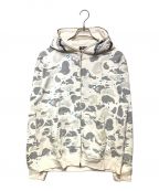 A BATHING APEアベイシングエイプ）の古着「Space camo shark full zip hoodie」｜ブルー×ホワイト