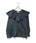 FORFORMO（フォルフォルモ）の古着「RUFFLE COLLAR BLOUSE」｜ネイビー