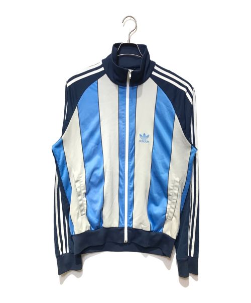 adidas（アディダス）adidas (アディダス) トラックジャケット ブルー×グレー サイズ:XLの古着・服飾アイテム