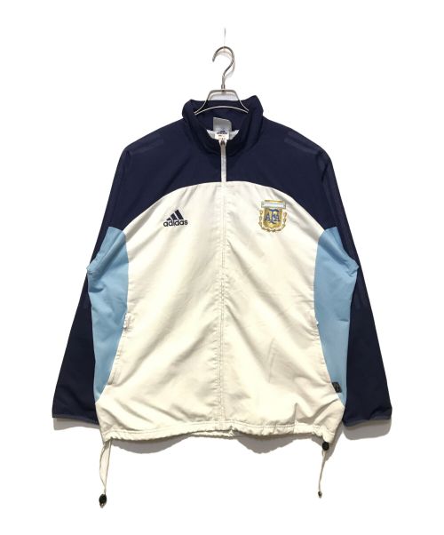 adidas（アディダス）adidas (アディダス) ［古着］トラックジャケット ブルー×ホワイト サイズ:XOの古着・服飾アイテム