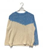 6(ROKU) BEAUTY&YOUTHロク ビューティーアンドユース）の古着「ICOLOR KNIT PULLOVER / ニット」｜ブルー×ベージュ