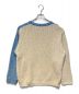 6(ROKU) BEAUTY&YOUTH (ロク ビューティーアンドユース) ICOLOR KNIT PULLOVER / ニット ブルー×ベージュ サイズ:FREE：8000円