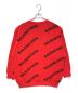 BALENCIAGA (バレンシアガ) ALLOVER LOGO CREW KNIT レッド サイズ:M：30000円