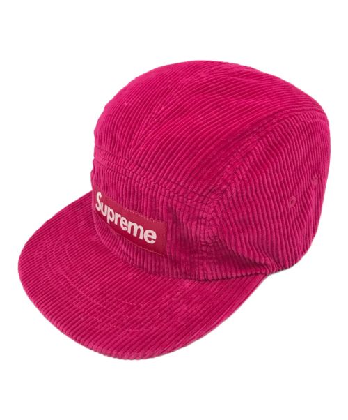 SUPREME（シュプリーム）SUPREME (シュプリーム) Corduroy Camp Cap ショッキングピンク サイズ:下記参照の古着・服飾アイテム