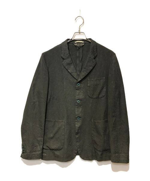 COMME des GARCONS HOMME PLUS（コムデギャルソンオムプリュス）COMME des GARCONS HOMME PLUS (コムデギャルソンオムプリュス) AD2002 スター加工テーラードジャケット ブラック サイズ:Sの古着・服飾アイテム