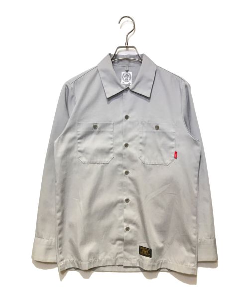 WTAPS（ダブルタップス）WTAPS (ダブルタップス) 胸ポケットワーク長袖シャツ グレー サイズ:Ｓの古着・服飾アイテム