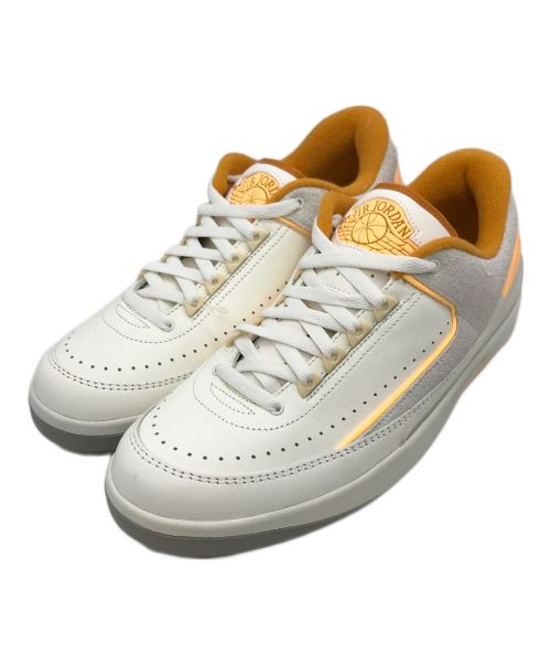 NIKE（ナイキ）NIKE (ナイキ) Air Jordan 2 RETRO Low ホワイト×オレンジ サイズ:28cmの古着・服飾アイテム