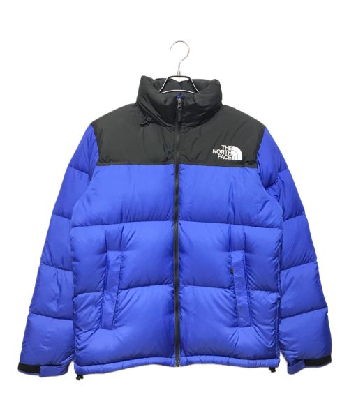 THE NORTH FACE（ザ ノース フェイス）THE NORTH FACE (ザ ノース フェイス) ヌプシダウンジャケット ブラック×ブルー サイズ:XLの古着・服飾アイテム