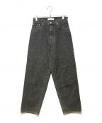 JOHNBULLジョンブル）の古着「13oz WIDE TAPERED JEANS」｜ブラック