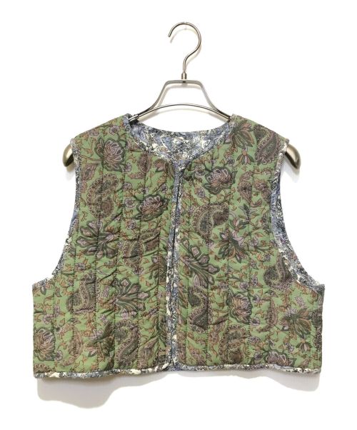 JOURNAL STANDARD（ジャーナル スタンダード）JOURNAL STANDARD (ジャーナルスタンダード) INDIAN MULTI QUILTED VEST グリーン サイズ:FREEの古着・服飾アイテム