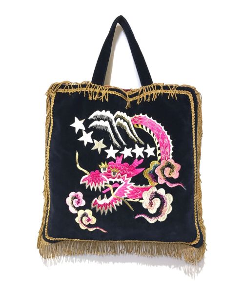 BEAMS BOY（ビームスボーイ）BEAMS BOY (ビームスボーイ) テーラー東洋 (テーラートウヨウ) 別注 STAR＆PINK DRAGON SUKA BAG ブラック サイズ:下記参照の古着・服飾アイテム