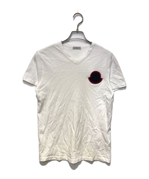 MONCLER（モンクレール）MONCLER (モンクレール) MAGLIA SCOLLO AV Tシャツ ホワイト サイズ:Sの古着・服飾アイテム