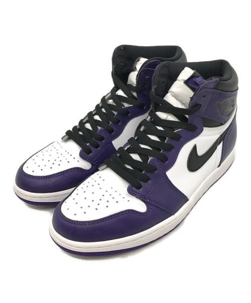 NIKE（ナイキ）NIKE (ナイキ) Air Jordan 1 Retro High OG パープル×ブラック サイズ:27.5cmの古着・服飾アイテム