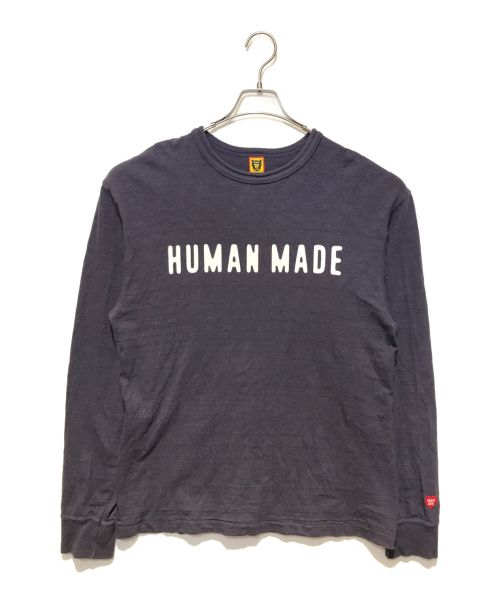 HUMAN MADE（ヒューマンメイド）HUMAN MADE (ヒューマンメイド) CLASSIC L/S T-SHIRT ネイビー サイズ:Lの古着・服飾アイテム