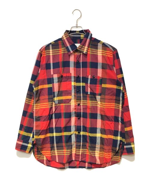 Engineered Garments（エンジニアド ガーメンツ）Engineered Garments (エンジニアド ガーメンツ) Work Shirt-Big Plaid レッド サイズ:Ｓの古着・服飾アイテム