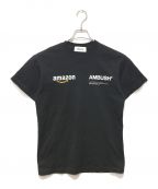 AMBUSH×amazonアンブッシュ×アマゾン）の古着「プリントTシャツ」｜ブラック