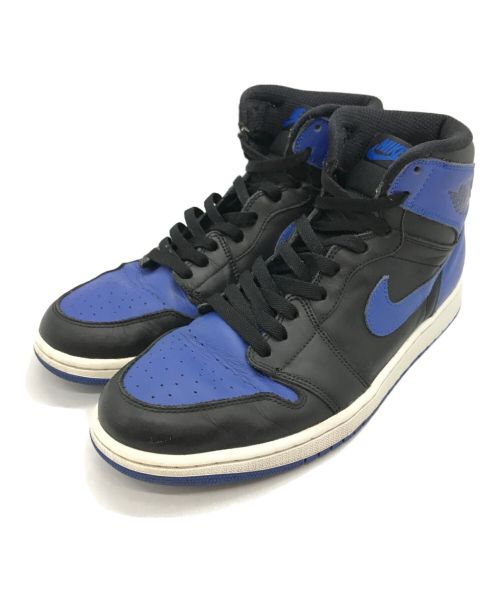 NIKE（ナイキ）NIKE (ナイキ) AIR JORDAN 1 RETRO HIGH OG ブラック×ブルー サイズ:27.5cmの古着・服飾アイテム