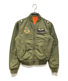 POLO RALPH LAUREN（ポロ・ラルフローレン）の古着「VINTAGE MILITARY BOMBER JACKET」｜カーキ