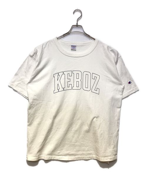 Champion（チャンピオン）Champion (チャンピオン) KEBOZ (ケボズ) プリントTシャツ ホワイト サイズ:XLの古着・服飾アイテム