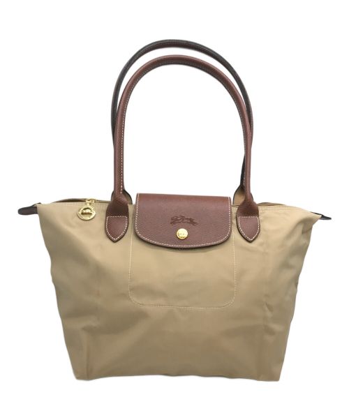 LONGCHAMP（ロンシャン）LONGCHAMP (ロンシャン) トートバッグ ベージュ×ブラウン サイズ:下記参照の古着・服飾アイテム