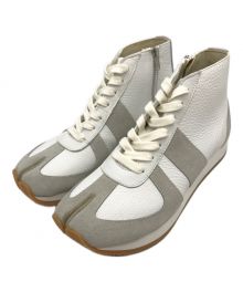 TABITO（タビト）の古着「ジャーマントレーナー TRAINING SHOES2」｜ホワイト×グレー