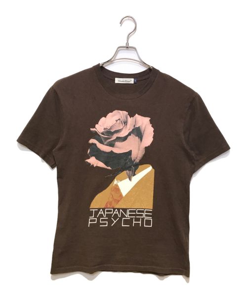 UNDERCOVER（アンダーカバー）UNDERCOVER (アンダーカバー) JAPANESE PSYCHO プリントTシャツ ブラウン サイズ:2の古着・服飾アイテム