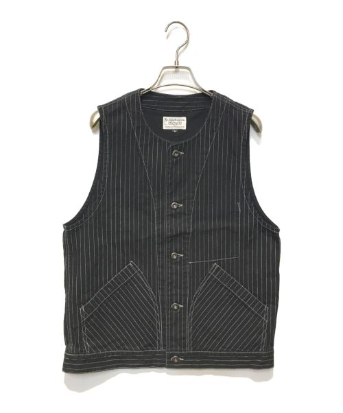 SCHOTT BROS.（ショットブロス）SCHOTT BROS. (ショットブロス) OLD HICKORY DENIM VEST ブラック サイズ:Mの古着・服飾アイテム