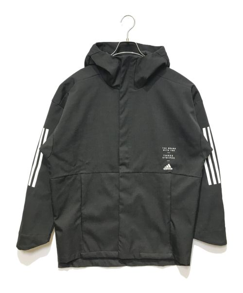 adidas（アディダス）adidas (アディダス) MIDレインジャケット ブラック サイズ:Lの古着・服飾アイテム