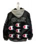 SUPREME (シュプリーム) Champion (チャンピオン) Hooded Satin Varsity Jacket ブラック サイズ:M：20000円