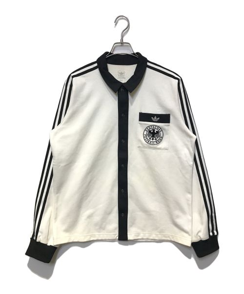 adidas（アディダス）adidas (アディダス) ジャージトップ ホワイト×ブラック サイズ:Lの古着・服飾アイテム