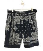 sacaiサカイ）の古着「Bandana Printed Shorts」｜ネイビー