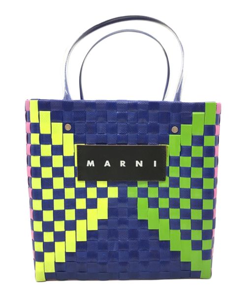 MARNI（マルニ）MARNI (マルニ) バスケットカゴバッグ ネイビー×グリーン サイズ:下記参照の古着・服飾アイテム