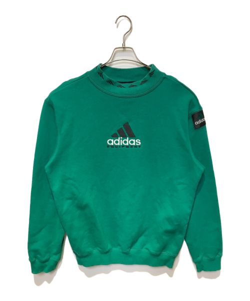 adidas（アディダス）adidas (アディダス) ロゴスウェット グリーン サイズ:Lの古着・服飾アイテム