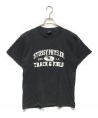 stussyステューシー）の古着「［古着90’S プリントTシャツ」｜ネイビー