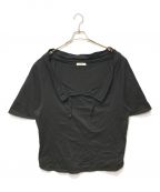 JOURNAL STANDARD relumeジャーナルスタンダード レリューム）の古着「フリルリボンTシャツ」｜ブラック