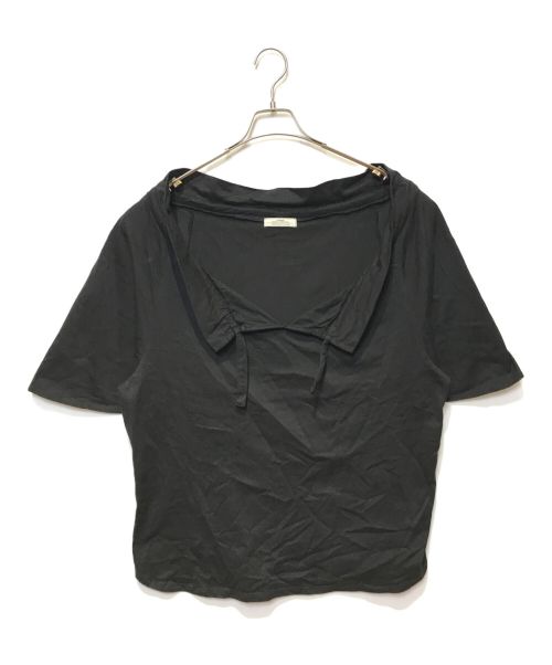 JOURNAL STANDARD relume（ジャーナルスタンダード レリューム）JOURNAL STANDARD relume (ジャーナルスタンダード レリューム) フリルリボンTシャツ ブラック サイズ:FREEの古着・服飾アイテム