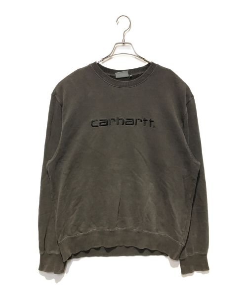 Carhartt WIP（カーハート）Carhartt WIP (カーハート) ロゴスウェット グレー サイズ:Lの古着・服飾アイテム