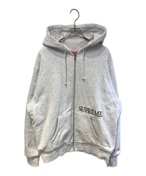 SUPREME（シュプリーム）SUPREME (シュプリーム) サーマルジップアップフーデッドスウェットシャツ グレー サイズ:Mの古着・服飾アイテム