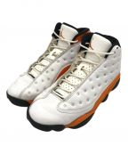 NIKEナイキ）の古着「AIR JORDAN 13 RETRO STARFISH」｜ホワイト×オレンジ