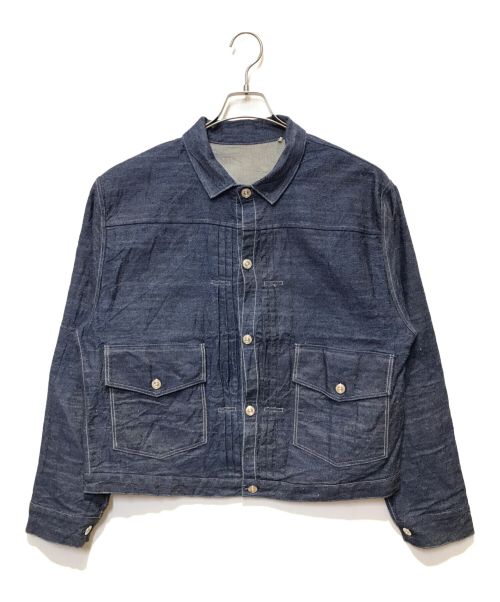 LEVI'S VINTAGE CLOTHING（リーバイス ビンテージ クロージング）LEVI'S VINTAGE CLOTHING (リーバイス ビンテージ クロージング) 1879 プリーツブラウス ORGANIC リジッド インディゴ サイズ:XLの古着・服飾アイテム