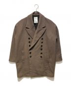 SHAREEFシャリーフ）の古着「WOOL MELTON MIDDLE COAT コート」｜ベージュ