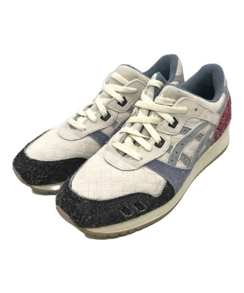 asics（アシックス）asics (アシックス) KITH RONNIE FIEG (キスロニーフィグ) ローカットスニーカー ホワイト×ブルー サイズ:28cmの古着・服飾アイテム