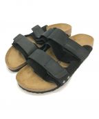 BIRKENSTOCKビルケンシュトック）の古着「ウジ スエードレザーサンダル」｜ブラック