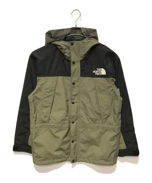 THE NORTH FACE（ザ ノース フェイス）THE NORTH FACE (ザ ノース フェイス) マウンテンライトジャケット カーキ×ブラック サイズ:Mの古着・服飾アイテム