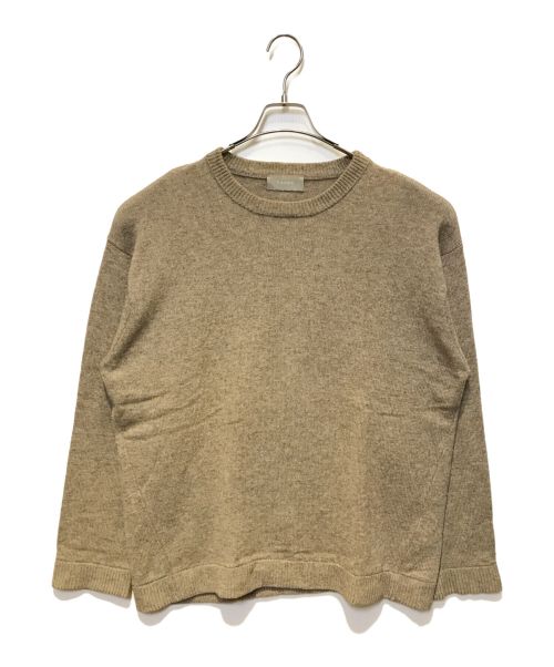 taupe（トープ）taupe (トープ) カシミヤブレンドニット ベージュ サイズ:Ｌの古着・服飾アイテム