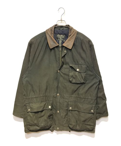 Eddie Bauer（エディーバウアー）Eddie Bauer (エディーバウアー) ［古着］襟レザージャケッット ブラウン サイズ:Ｌの古着・服飾アイテム